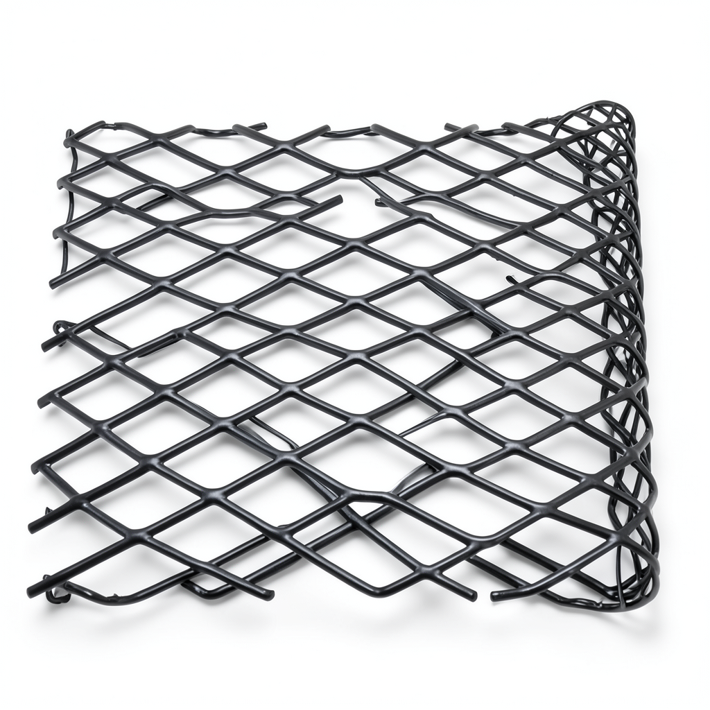Hot Rolled Black Steel Expanded Metal Mesh 2.8 mm Thickness 7 m Length 1.22 m Width