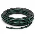 لفة أنابيب HDPE ضغط  9.8 بار [PE 63] قطر خارجي 90 مم  SDR 9  لون اسود مع خط اخضر | مصنع المنى