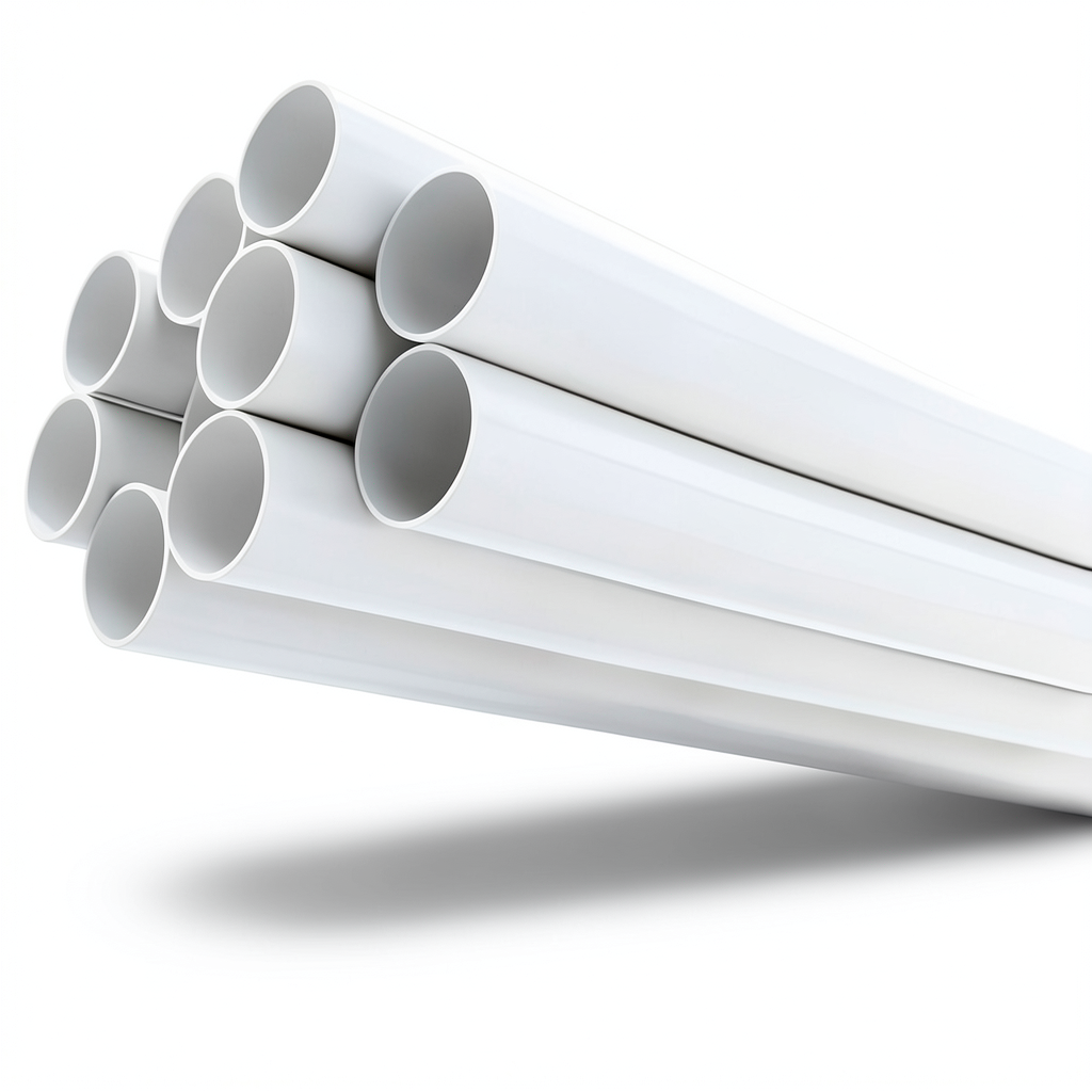 مواسير UPVC مقاس 6 إنش سمك 7.11 مم لون أبيض