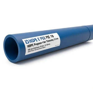 مواسير HDPE PE 100 ضغط 4 بار قطر 500 مم سمك 12.3 مم أزرق | نيبروبلاست