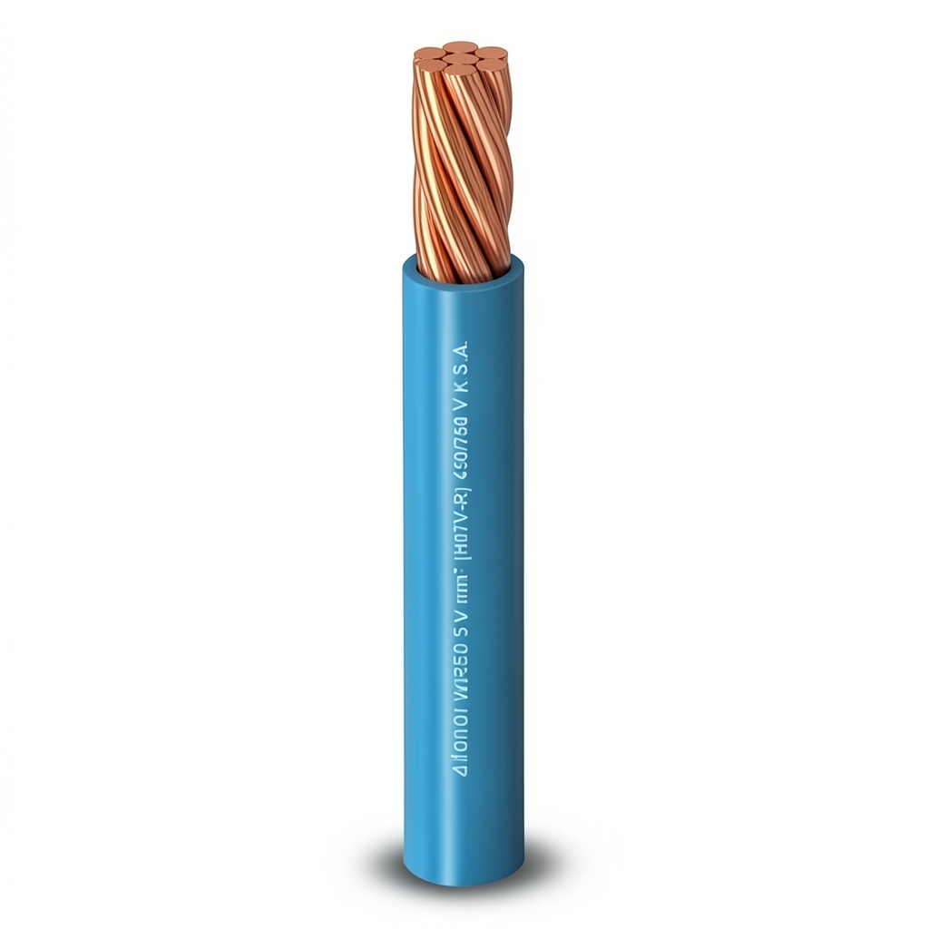Stranded Copper Single Electric Wire 25 sq mm, Heat Resistant PVC Insulation, 450/750 V | Al Fanar