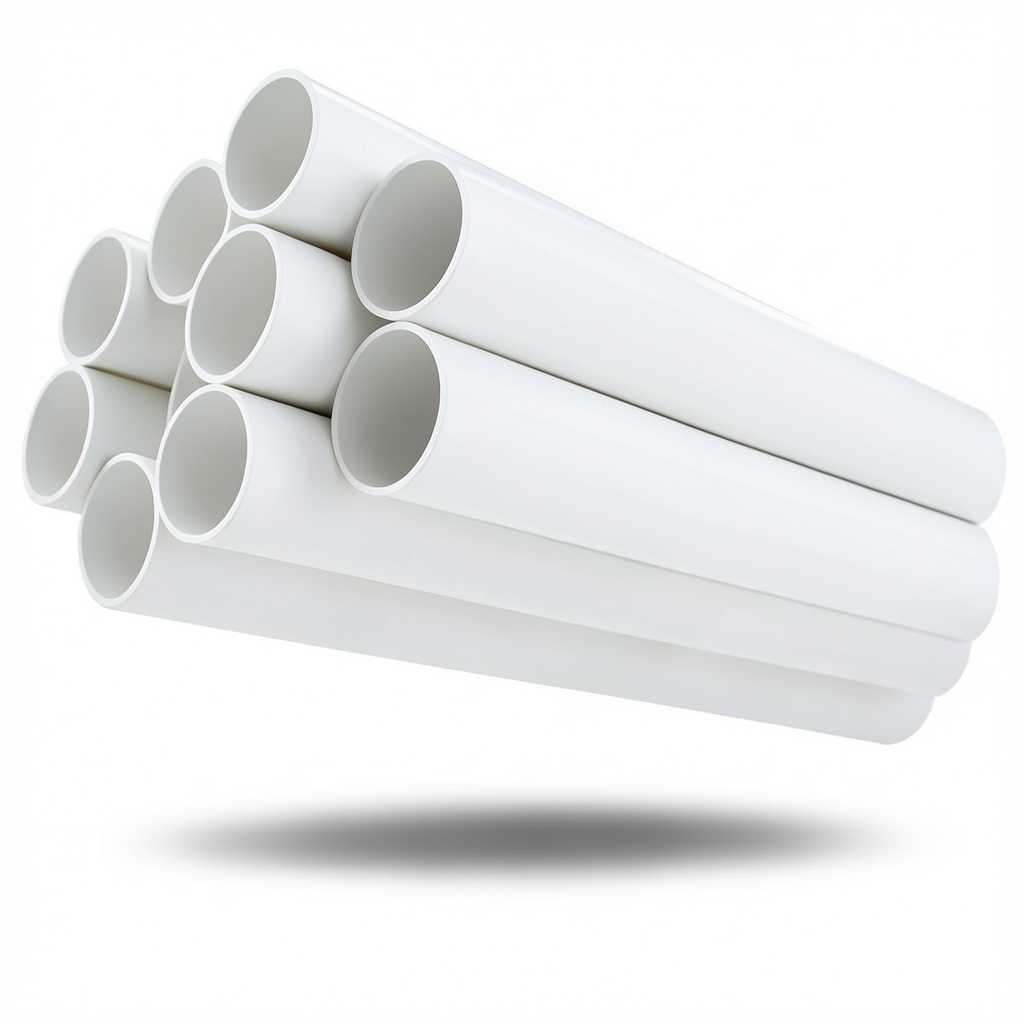 UPVC Pipes 8 Inch Thickness 8.18 mm White Color