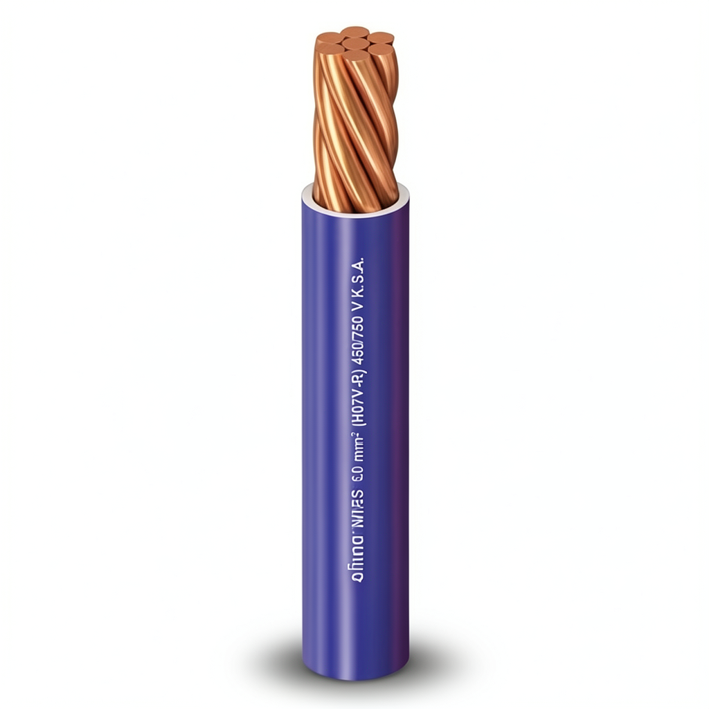Alfanar 400mm² Stranded Copper Electric Wire, 3.15mm Diameter, 450/750V PVC Insulation | Al Fanar