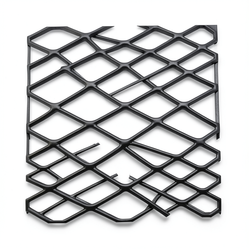 Hot Rolled Black Steel Expanded Metal Mesh Khaleeji 3 mm Thickness 1.22m Width 3m Length