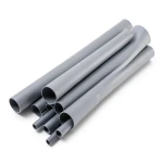 أنابيب UPVC العاجل الطول 6 أمتار قطر خارجي 50 ملم سمك 1.8 ملم رمادية