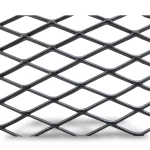 Hot Rolled Black Steel Expanded Metal Mesh 2.7 mm Thickness 1.22m Width 5m Length