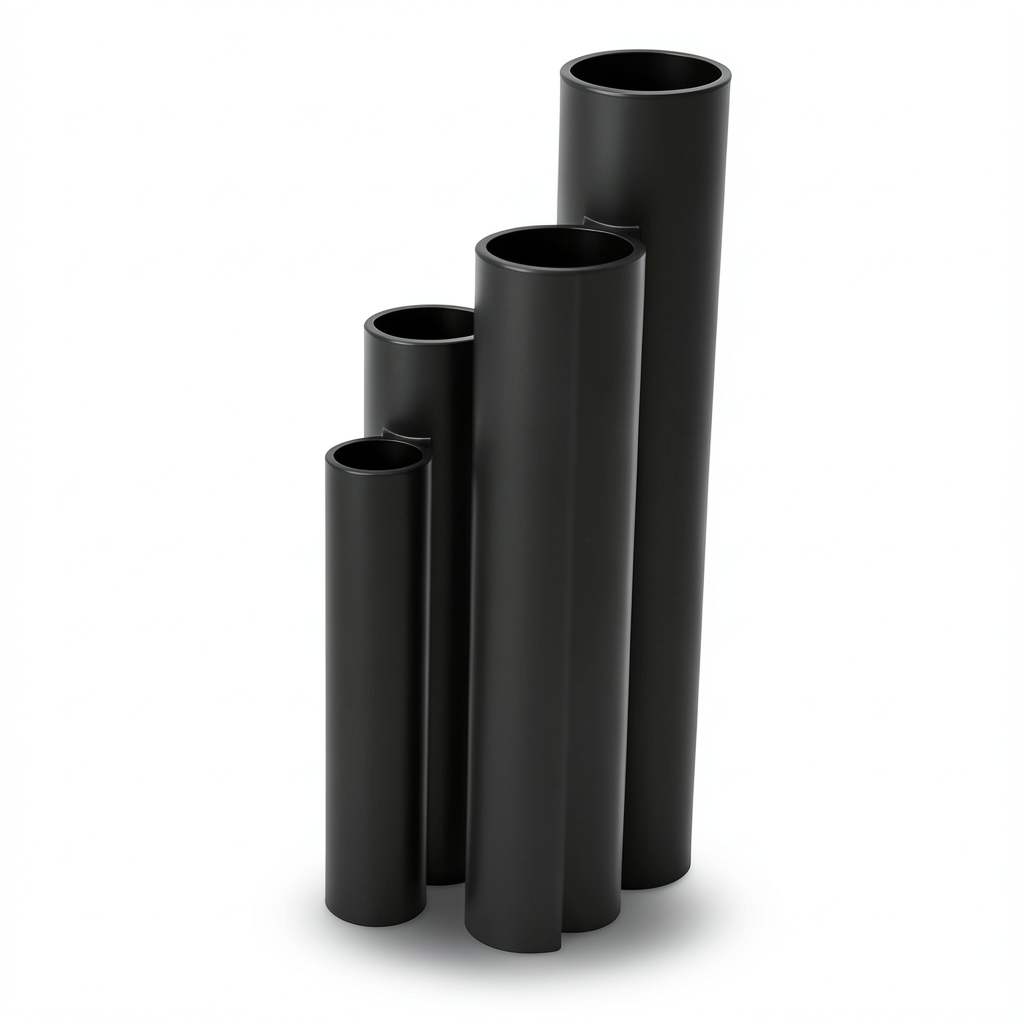 أنابيب HDPE ضغط 20 بار قطر خارجي 16 مم سمك 2.7 مم لون أسود