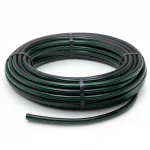 HDPE Plastic Coil Pipe  Nominal Pressure 15.7 Bar [PE 63] OD 20 mm  SDR 6  Color Black with Green Stripes | Almona Factory