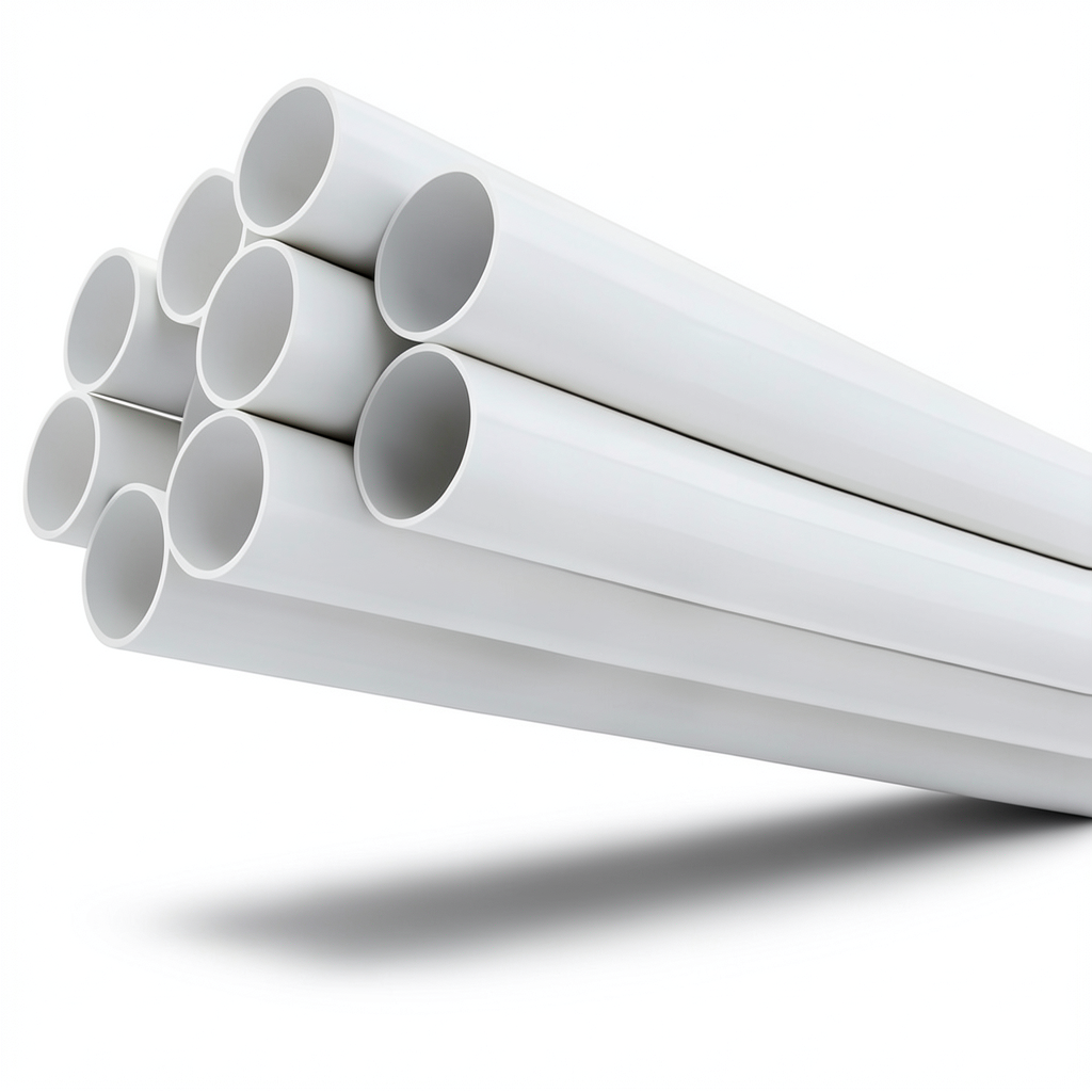 مواسير UPVC مقاس 6 إنش سمك 7.11 مم لون أبيض