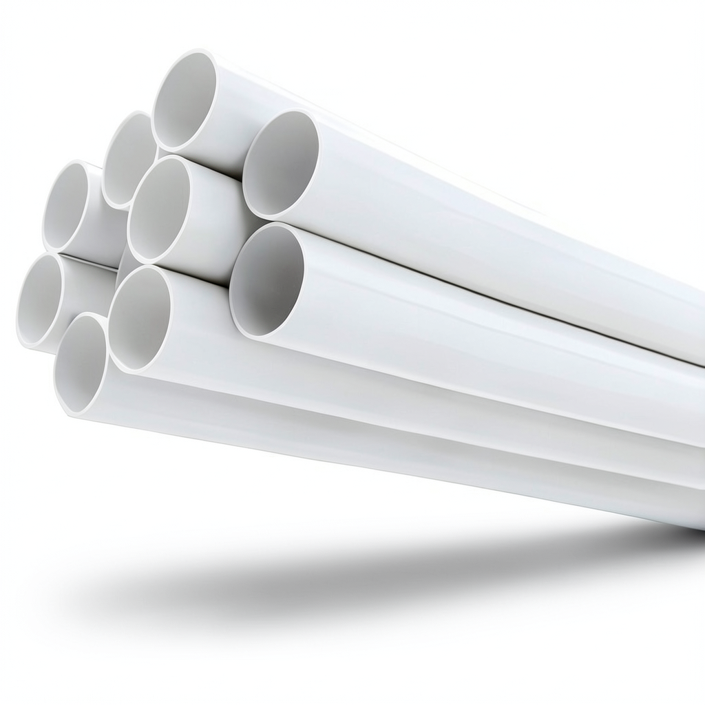 مواسير UPVC مقاس 8 إنش سمك 8.18 مم لون أبيض