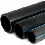 أنابيب HDPE الوطني لشبكات المياه ذات الضغط العالي  ضغط 10 بار قطر خارجي 110 مم سمك 5.3 مم لون اسود