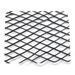 Hot Rolled Black Steel Expanded Metal Mesh Khaleeji 2.8 mm Thickness 1.22 m Width 2 m Length