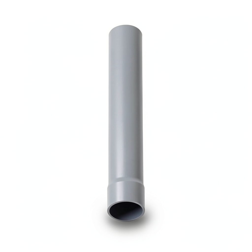 Al-Rajhi UPVC Pipe 6m Length 50mm OD 1.8mm Thickness Gray Industrial Grade