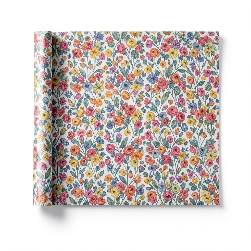 Italian Wall Decoration Multi-colored 10m x 0.53m, Model 41234