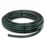 HDPE Plastic Coil Pipe  PN 9.8 Bar [PE 63] OD 110 mm  SDR 9  Color Black with Green Stripes | Almona Factory