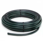 HDPE Plastic Coil Pipe  PN 15.7 Bar [PE 63] Outside Diameter 110 mm  SDR 6  Color Black with Green Stripes | Almona Factory