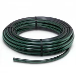 لفة أنابيب بلاستيك HDPE ضغط  9.8 بار [PE 63] قطر خارجي 125 مم  SDR 9  لون اسود مع خط اخضر | مصنع المنى