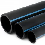 أنابيب HDPE الوطني لشبكات المياه ذات الضغط العالي  ضغط 10 بار قطر خارجي 225 مم سمك 10.8 مم لون اسود