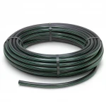 لفة أنابيب HDPE ضغط  15.7 بار [PE 63] قطر خارجي 16 مم  SDR 6  لون اسود مع خط اخضر | مصنع المنى