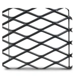 Hot Rolled Black Steel Expanded Metal Mesh 3 mm Thick 1.22x2 m