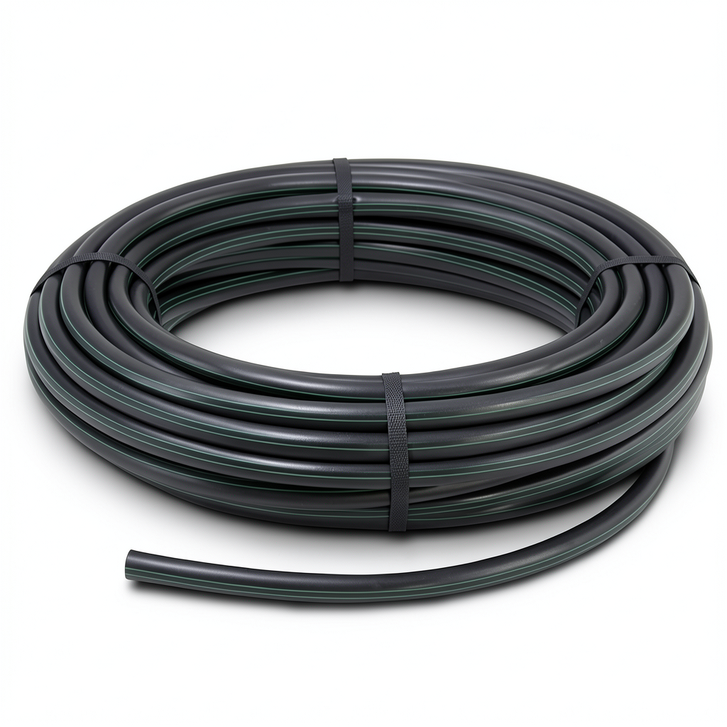 لفة أنابيب بلاستيك HDPE ضغط 10 بار PE 63 قطر خارجي 75 مم SDR 11 أسود
