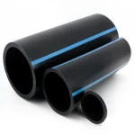 أنابيب HDPE الوطني لشبكات المياه ذات الضغط العالي  ضغط 10 بار قطر خارجي 63 مم سمك 3 مم لون اسود