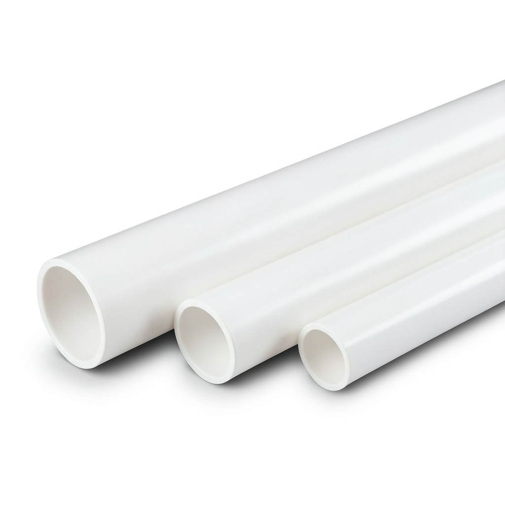 أنابيب UPVC جدول 40 مقاس 3.5 إنش سمك 5.74 مم لون أبيض