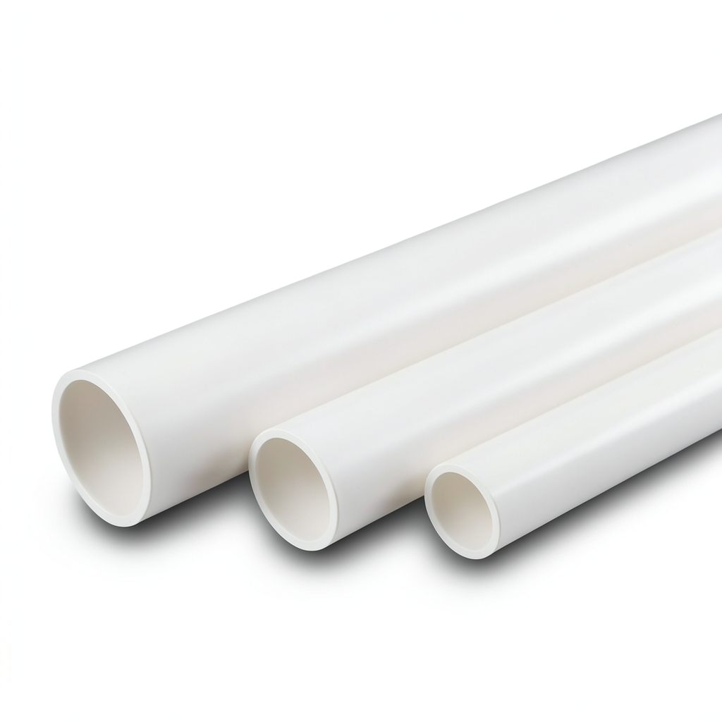 انابيب UPVC جدول 40 مقاس 4 إنش سمك 6.02 مم لون أبيض