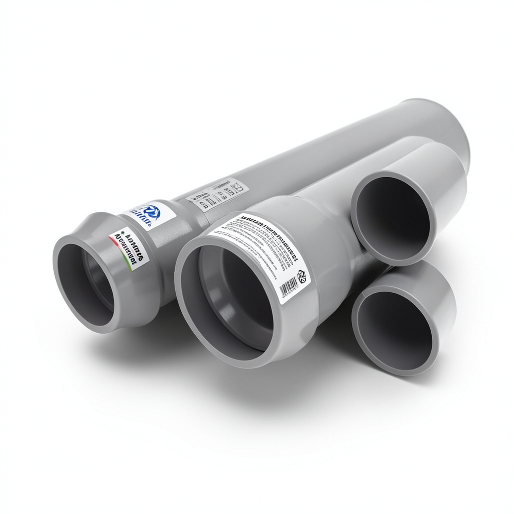 UPVC Pipes Nominal Pressure 25 Bar Outside Diameter 180 mm Thickness 16.4 mm Gray | Al Watania Plastics