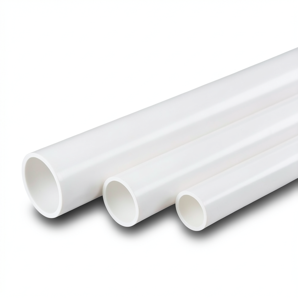UPVC Pipes Schedule 40 Size 5 inch Thickness 6.55 mm White