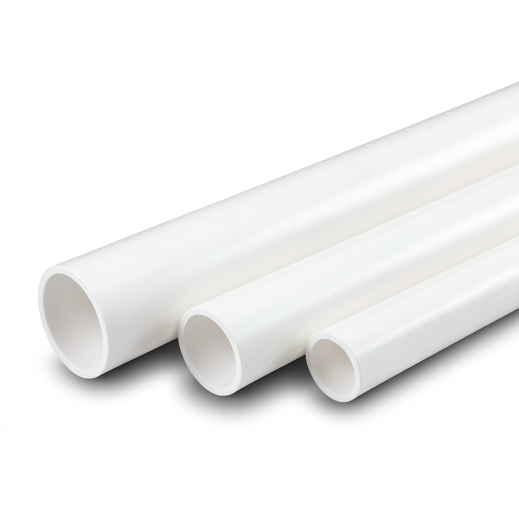 أنابيب UPVC جدول 40 مقاس 6 إنش سمك 7.11 مم أبيض