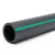 HDPE Plastic Pipe PN 15.9 Bar PE 63 OD 250 mm SDR 7.4 Black with Green Stripes - Image 1