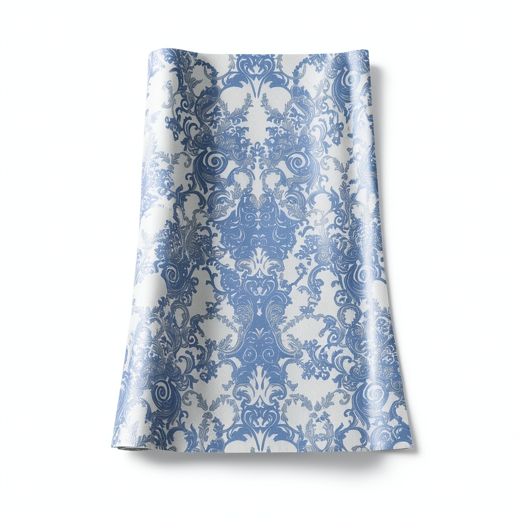 Classic Wallpaper Length 10m, Width 0.70m, Blue Color, Model 15065