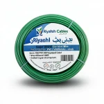 لفة سلك كهرباء مجدول نحاس 6 مم 450/750 فولت، معزول PVC لون اخضر | كابلات الرياض