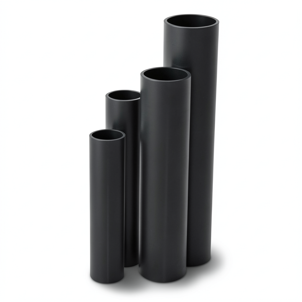 HDPE Pipes Nominal Pressure 20 Bar Outside Diameter 40 mm Thickness 6.7 mm Black