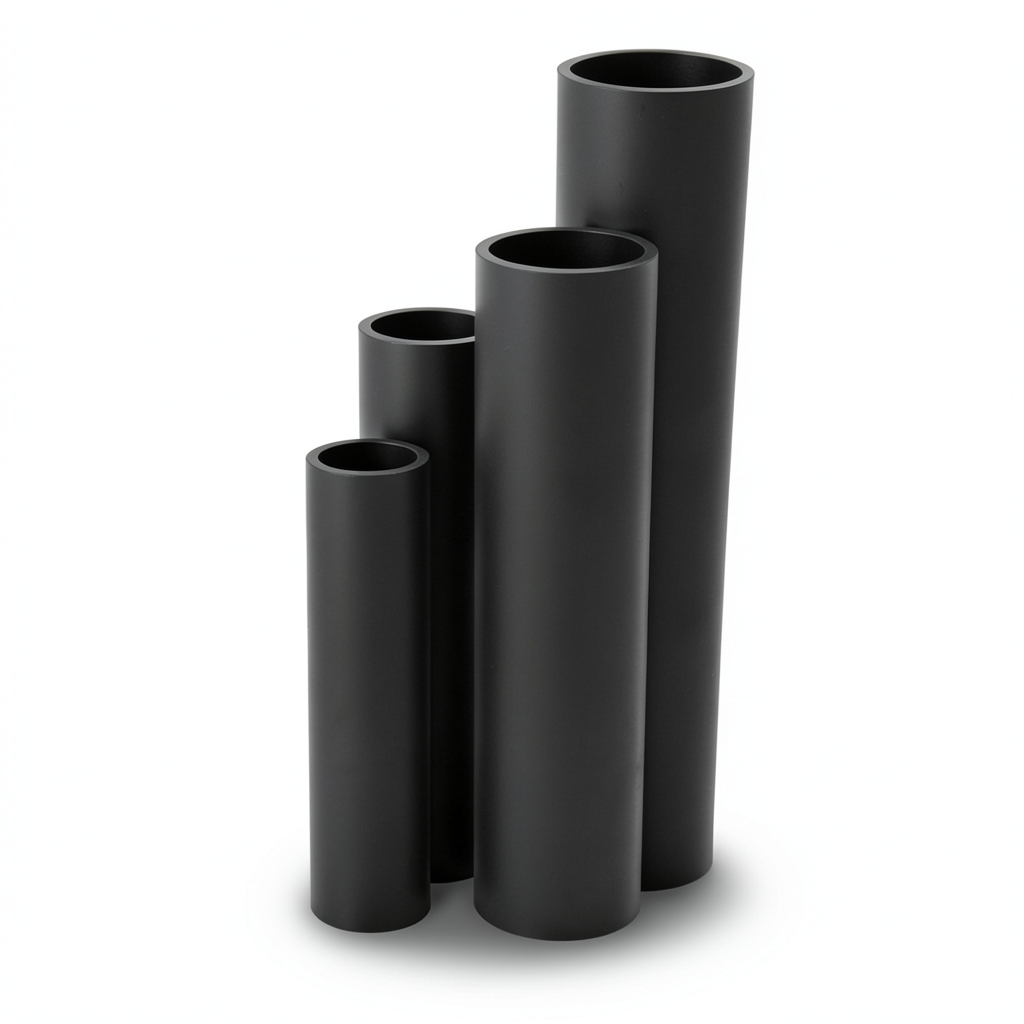HDPE Pipes Nominal Pressure 20 Bar Outside Diameter 32 mm Thickness 5.4 mm Black