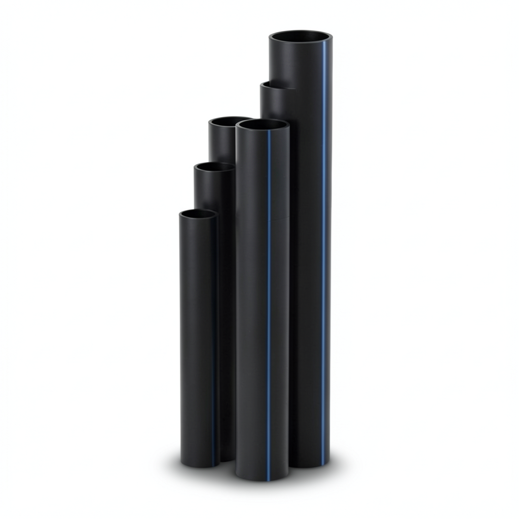 HDPE Pipes Nominal Pressure 20 Bar Outside Diameter 40 mm Thickness 6.7 mm Black