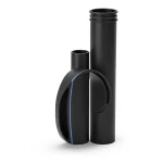 HDPE Pipes Nominal Pressure 20 Bar Outside Diameter 90 mm Thickness 15 mm Black