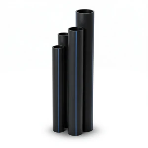 أنابيب HDPE الجودة ضغط 20 بار قطر خارجي 125 مم سمك 20.8 مم لون أسود