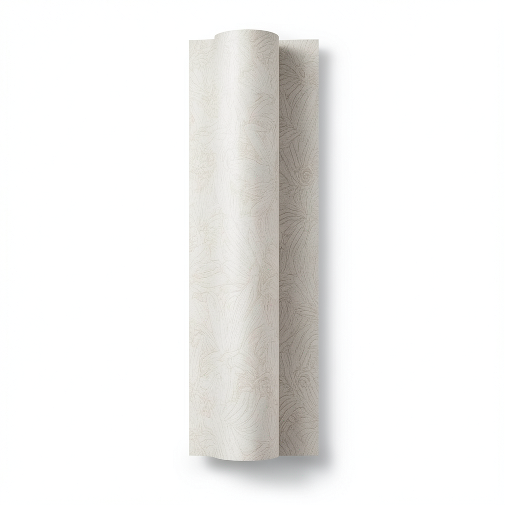 Wall Decoration Patterned Design 10 m x 1.06 m Light Beige