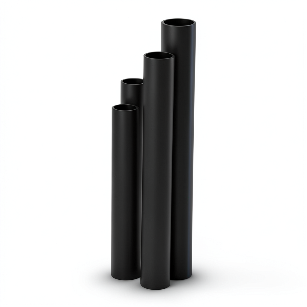 أنابيب HDPE ضغط 20 بار قطر خارجي 75 مم سمك 12.5 مم لون أسود