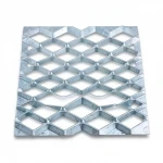 Galvanized Steel Expanded Metal Mesh  [Mazyoon] Thickness 2.7 mm Width 1.22 M Length 1 M | Bait Al Tatawor Company