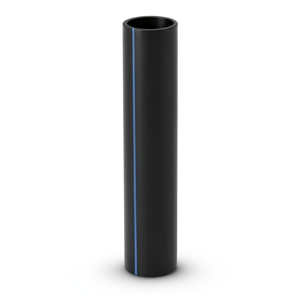أنابيب HDPE الجودة ضغط 20 بار قطر خارجي 125 مم سمك 20.8 مم لون أسود