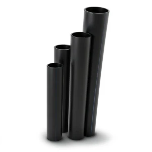 أنابيب HDPE ضغط 20 بار قطر خارجي 160 مم سمك 26.6 مم لون أسود
