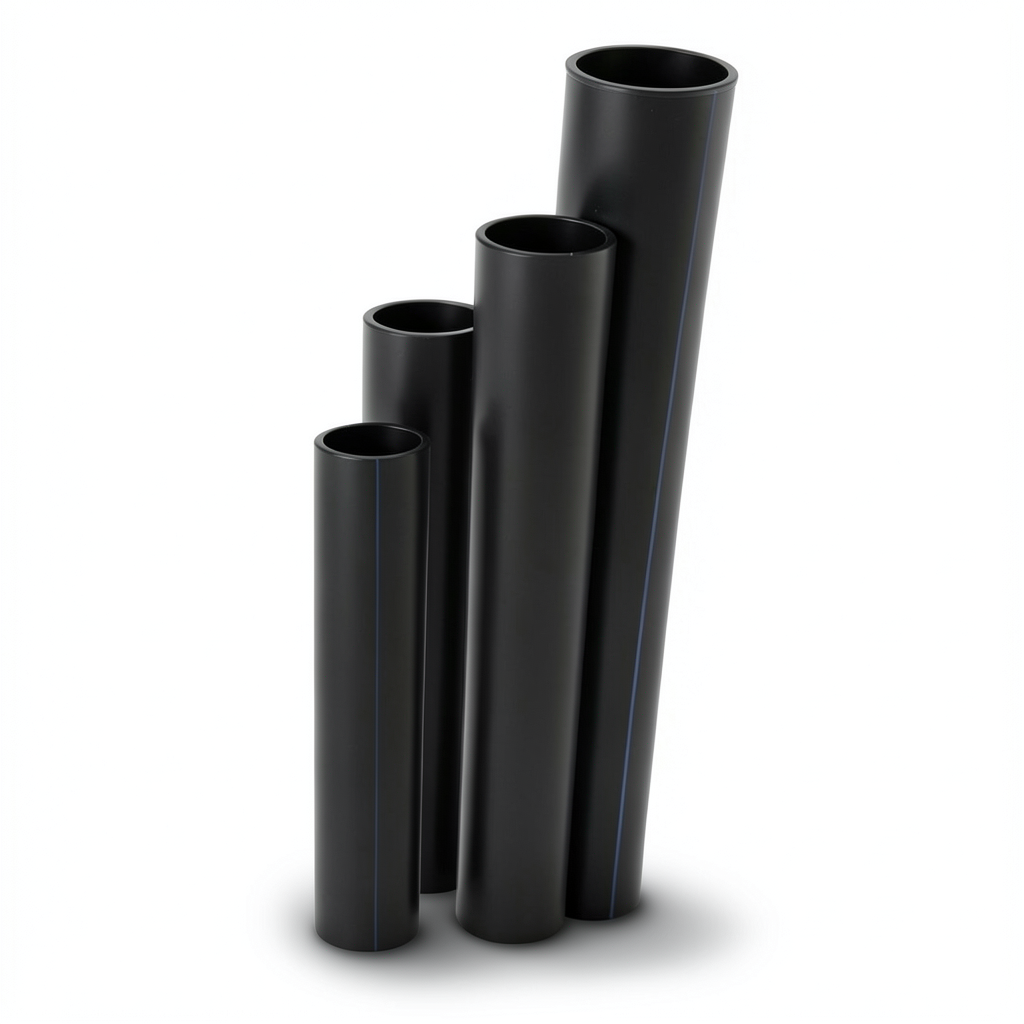 HDPE Pipes Nominal Pressure 20 Bar Outside Diameter 160 mm Thickness 26.6 mm Black