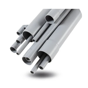 UPVC Pipes for Electrical Installations Size 110 mm Thickness 2.2 mm Gray