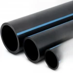 أنابيب HDPE الوطني لشبكات المياه ذات الضغط العالي  ضغط 10 بار قطر خارجي 450 مم سمك 21.5 مم لون اسود