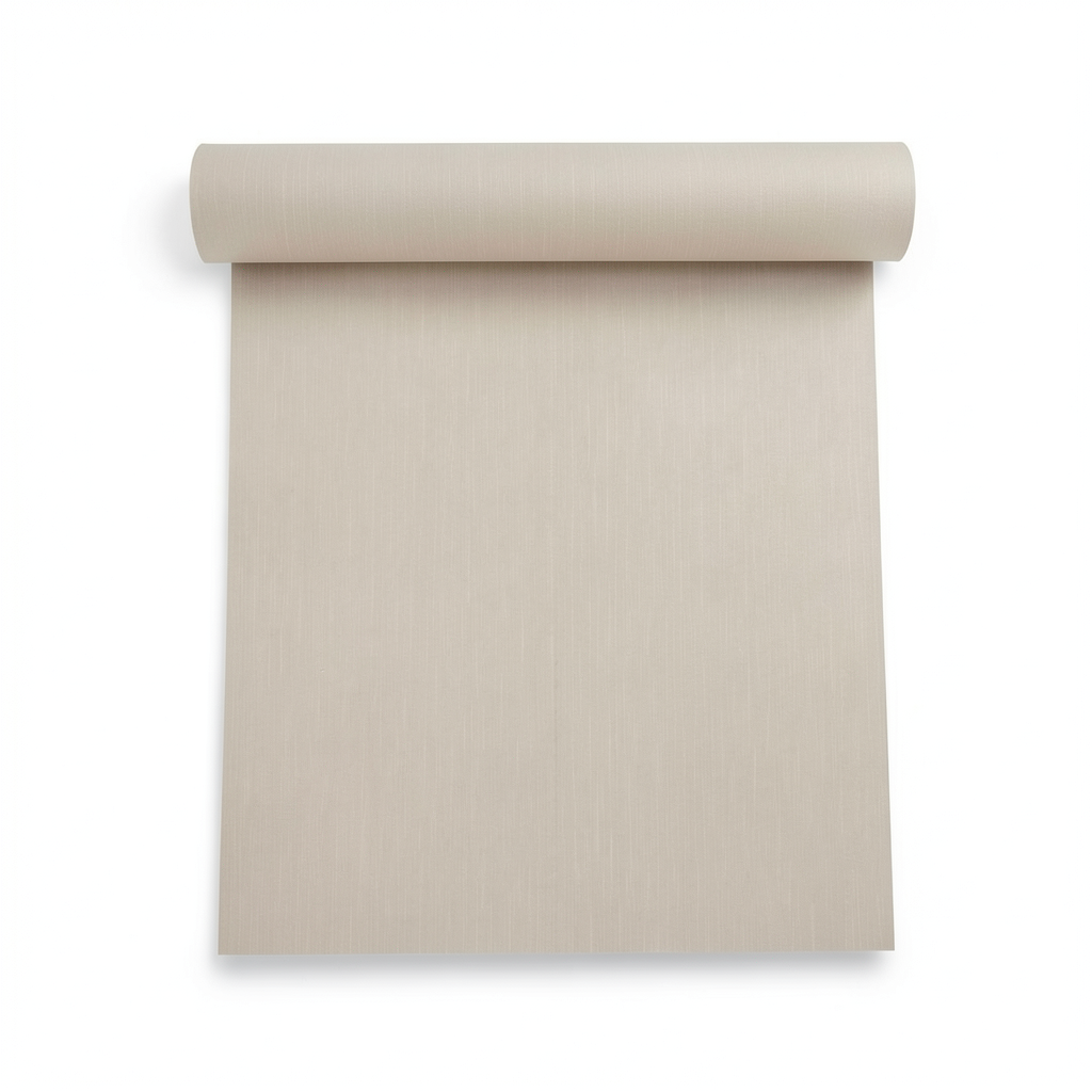 Italian Wallpaper Plain Design Beige Color, Size 10mx0.53m, Model Z21749