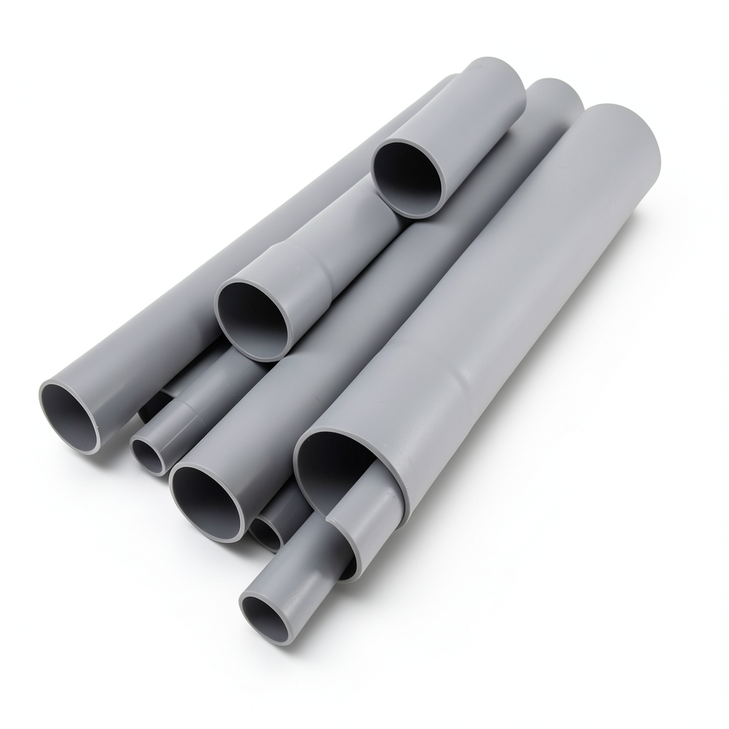 مواسير UPVC قطر خارجي 280 مم سمك 5.5 مم لون رمادي