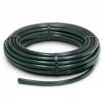 HDPE Plastic Coil Pipe  PN 9.8 Bar [PE 63] Outside Diameter 125 mm  SDR 9  Color Black with Green Stripes | Almona Factory